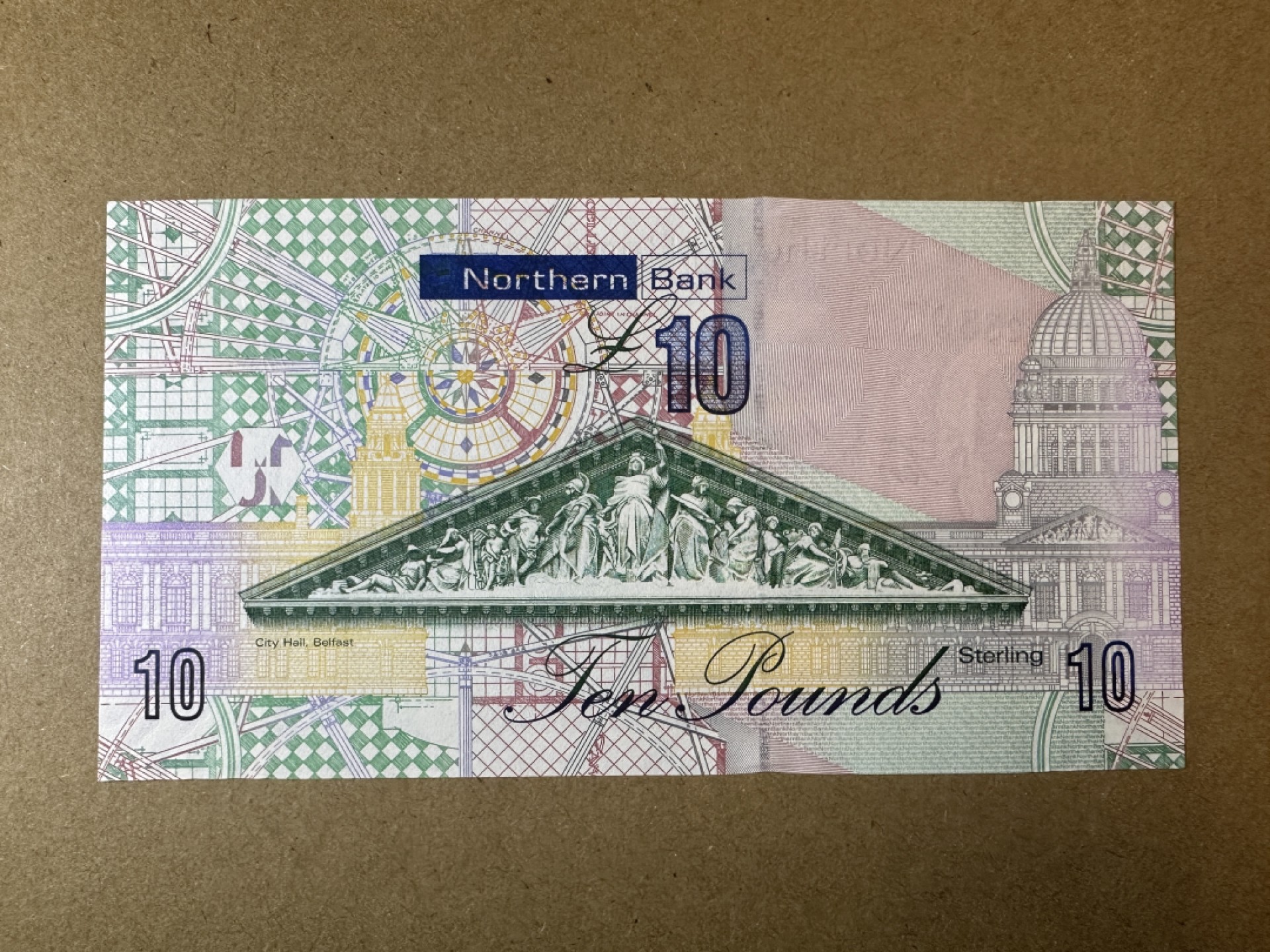 《张总收藏》79期——外币精品 北爱尔兰10镑 UNC 2008年 北方银行版 英国发明家约翰·邓洛普