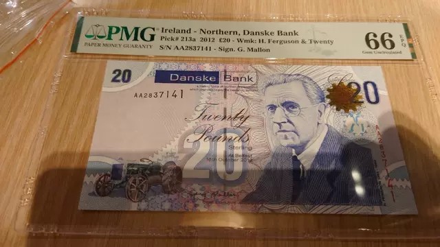 11.11日【囧羊收藏】双11评级币专场（总第48期暨2022年第五期） 2012年北爱尔兰20镑 首发AA冠 PMG66E