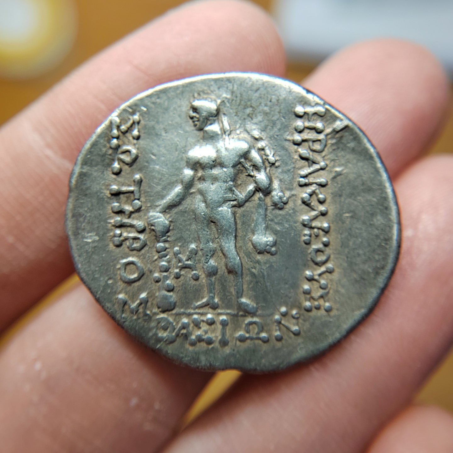 王之爱好～打制钱币 古希腊酒神狄奥尼索斯银币