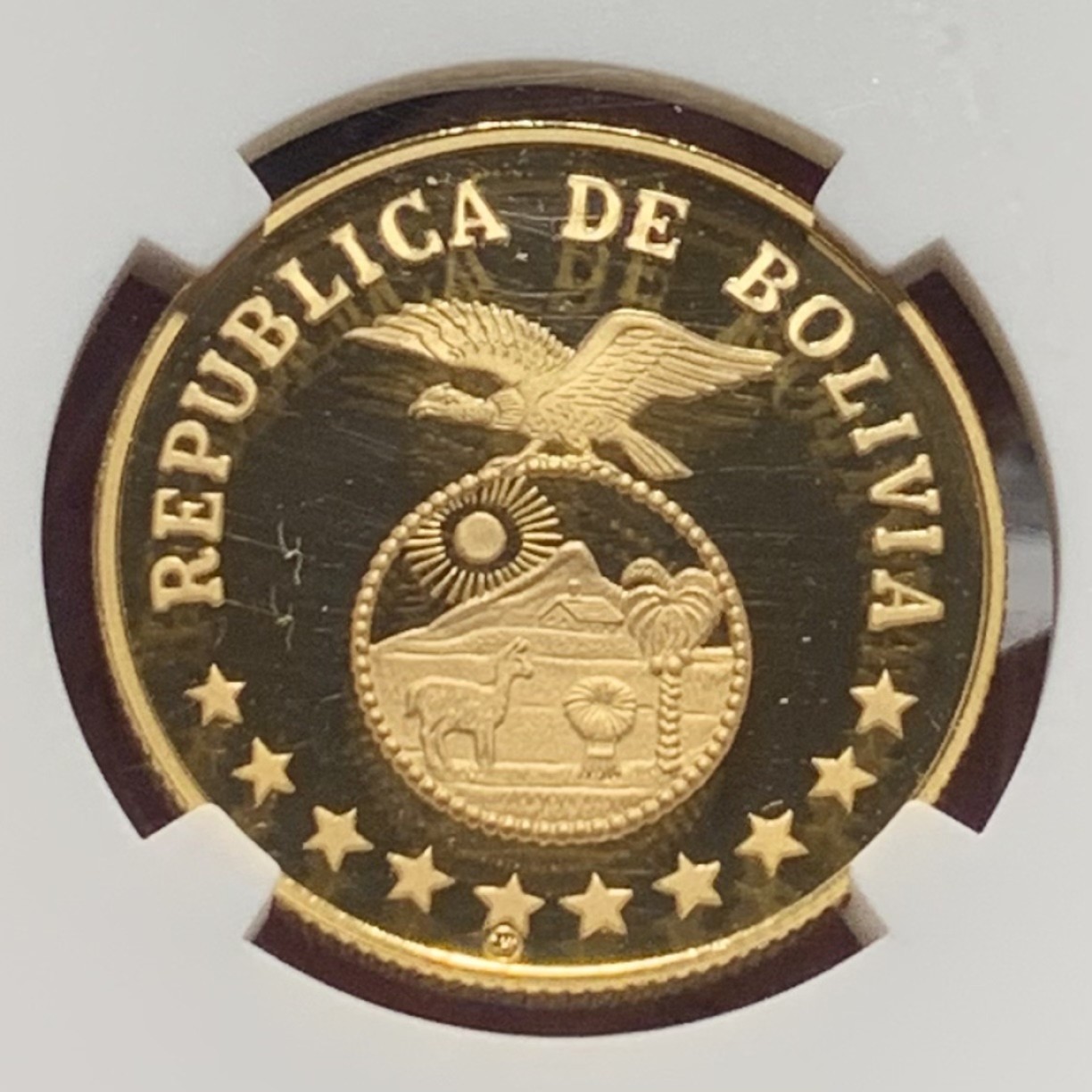 紫瑗钱币——第244期拍卖 玻利维亚 1979年 国际儿童年 4000比索 金币 NGC PR69 UC