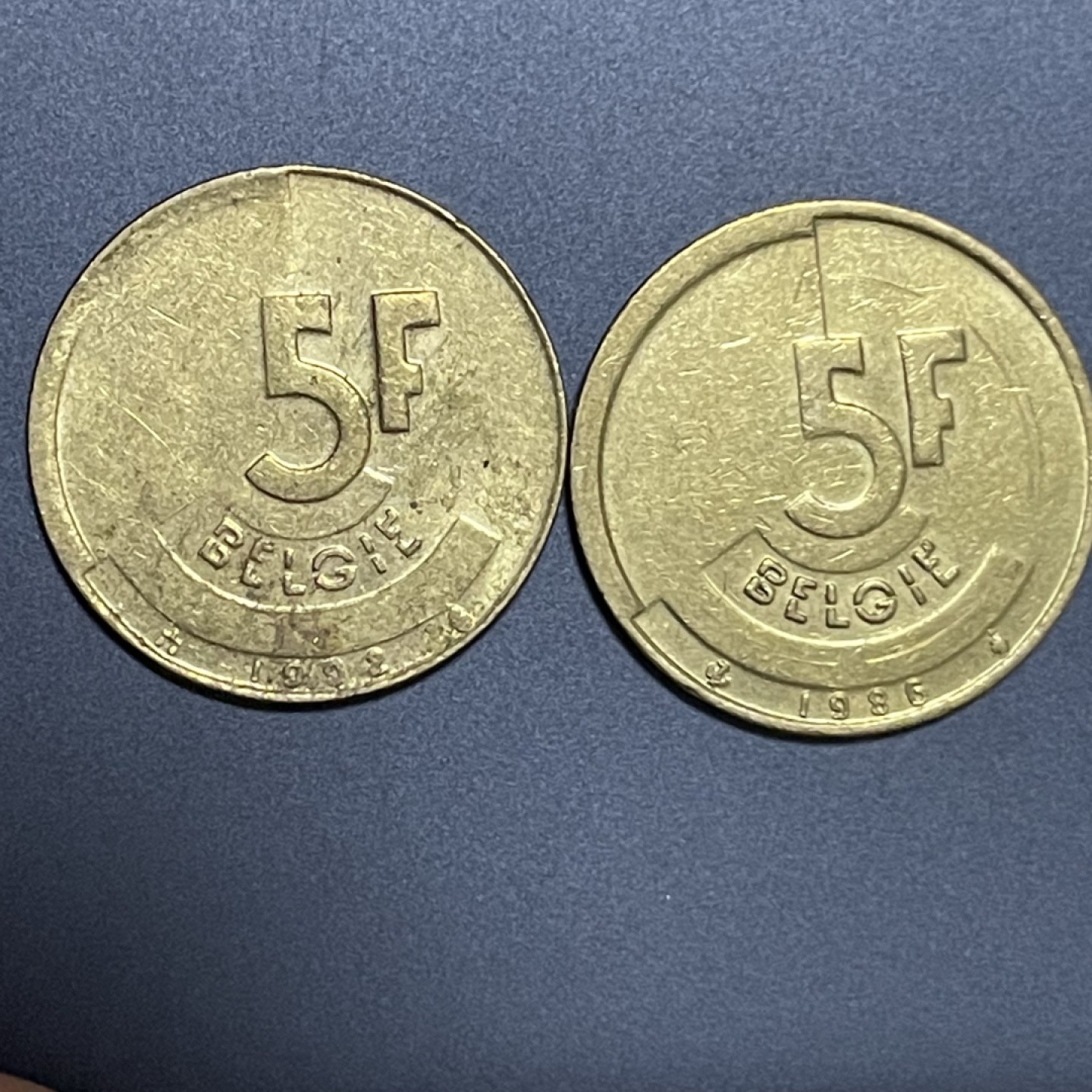 外国硬币0元起拍（30） 比利时5法郎