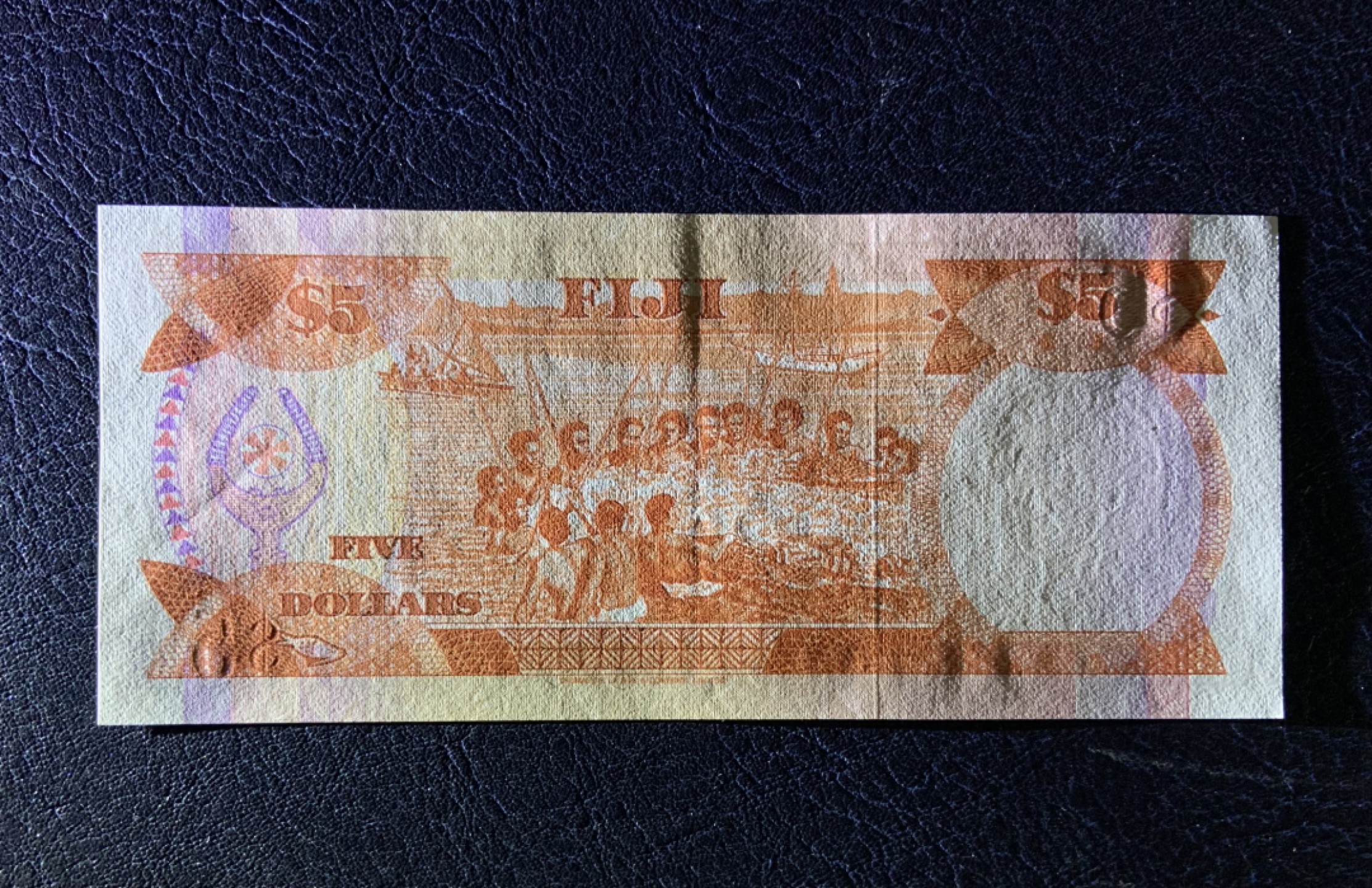 收藏联盟Quantum Auction 第208期拍卖(最后三拍新添测试钞评级币) 斐济群岛1986年5元 品相AU