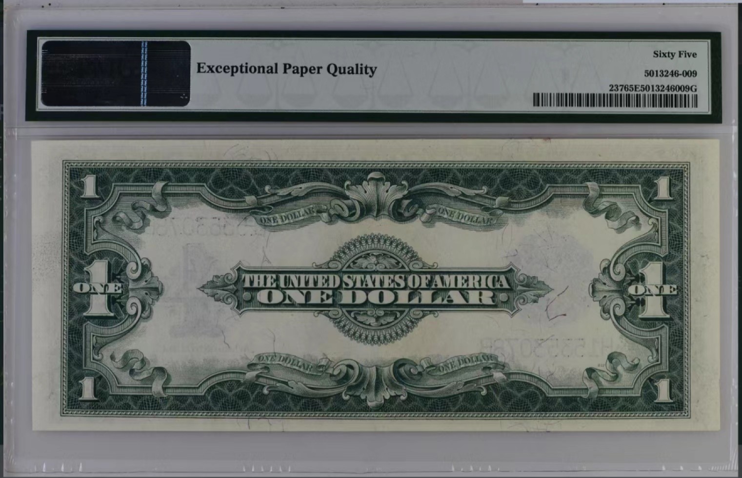 美国1923年银元券，PMG65EPQ