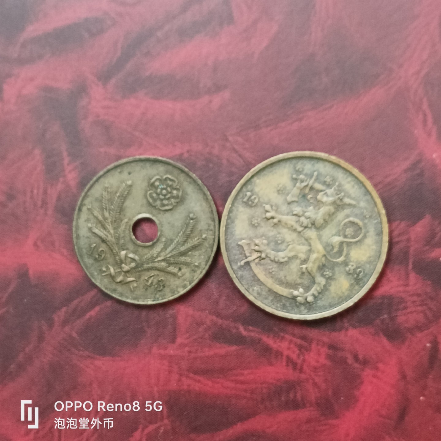 泡泡堂微拍第二十七幕精品硬币捡漏专场👿👿，零佣金，零押金，累计满二十元包邮 芬兰五芬尼两种。