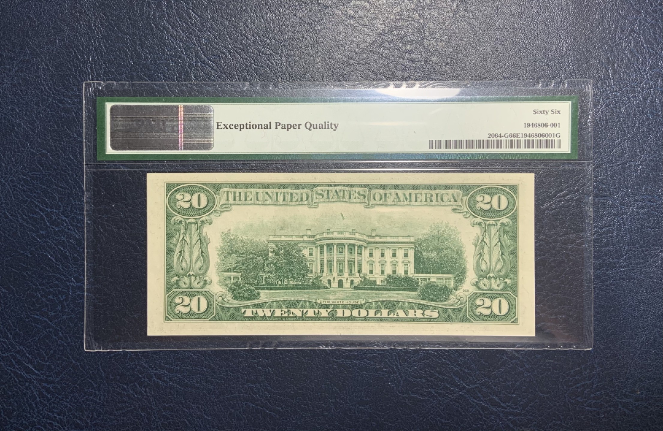 收藏联盟Quantum Auction 第208期拍卖(最后三拍新添测试钞评级币) 美国1950年联邦储备券20元 PMG66