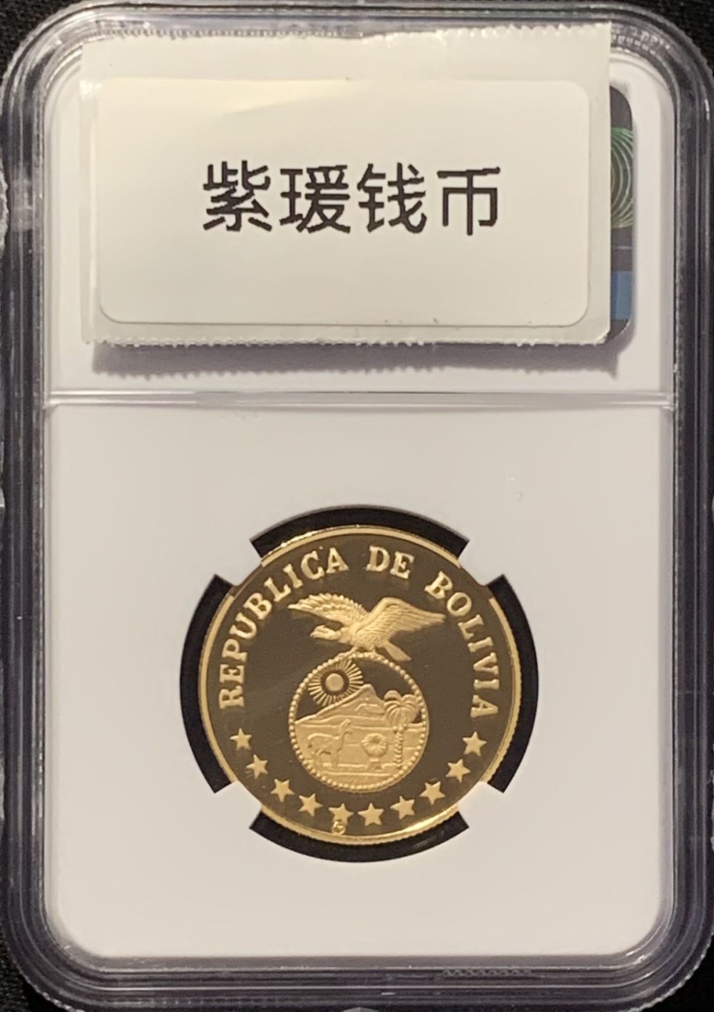 紫瑗钱币——第244期拍卖 玻利维亚 1979年 国际儿童年 4000比索 金币 NGC PR69 UC