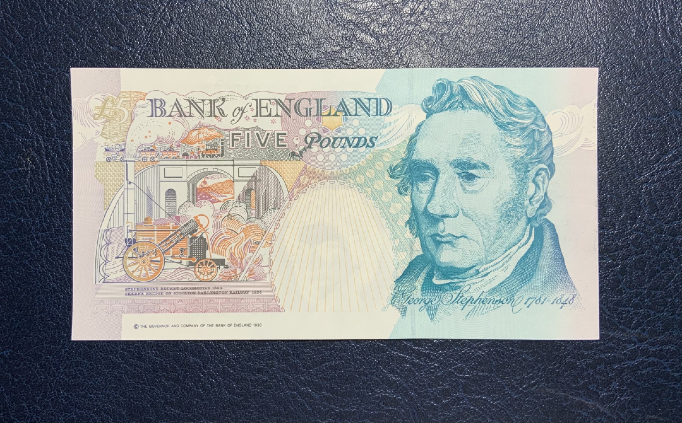 收藏联盟Quantum Auction 第208期拍卖(最后三拍新添测试钞评级币) 英国1990年5镑 品相UNC- 首发年A冠 