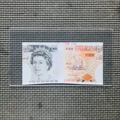 55th ¥¥ 🇬🇧英国（英格兰、苏格兰，北爱尔兰）慈善钞/纪念钞/未发行的测试钞 - 英国英格兰银行1994年10镑Duranote塑料钞（未发行测试钞）XF品相 市场价50000+