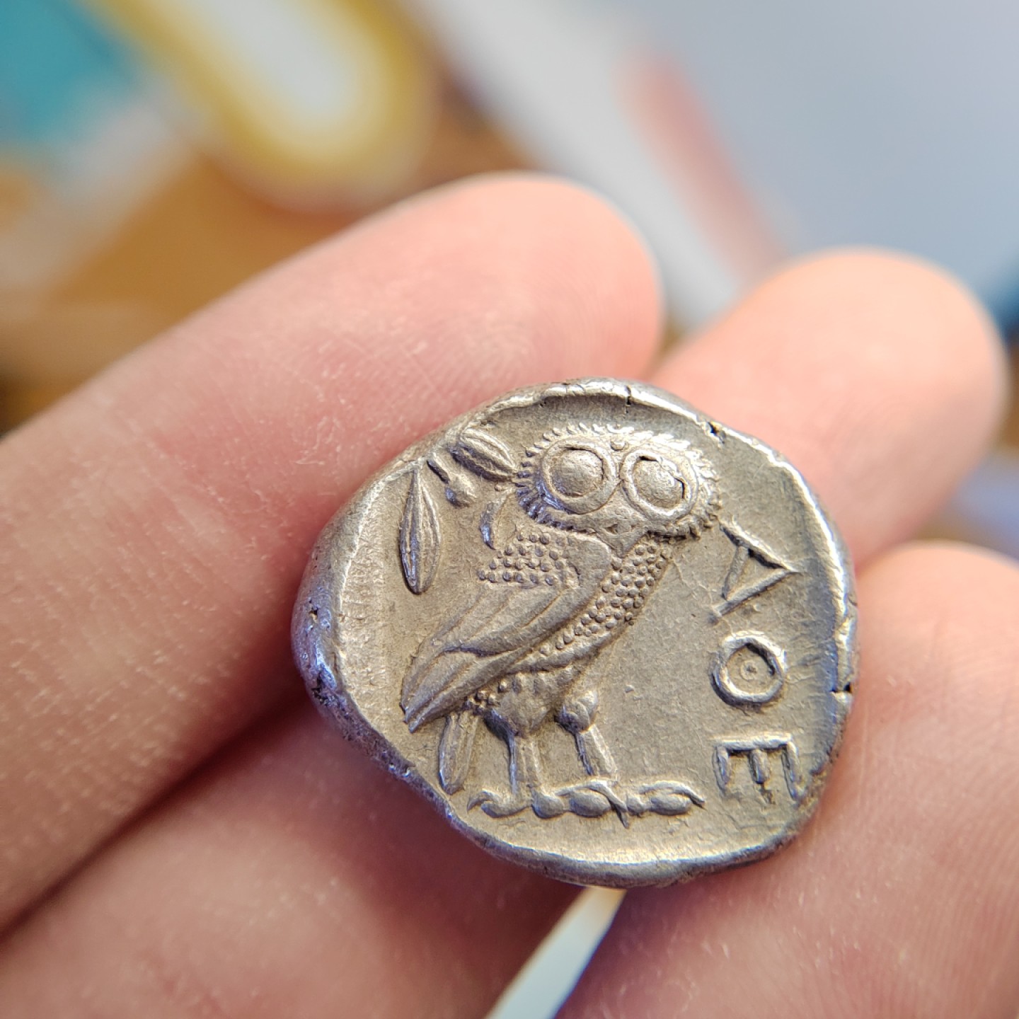 王之爱好～打制币 古希腊雅典娜猫头鹰四德银币