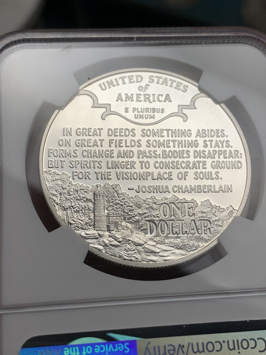 《竞宝斋》第115场-周日，周一 ，2场连拍（全场包邮） NGC PF69UC 美国 1995年 内战纪念 精制大银币 26.73克 900银 不多见的品种