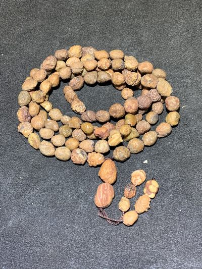 精美戈壁老料筋脉石原石108项链一条！ - 精美戈壁老料筋脉石原石108项链一条！