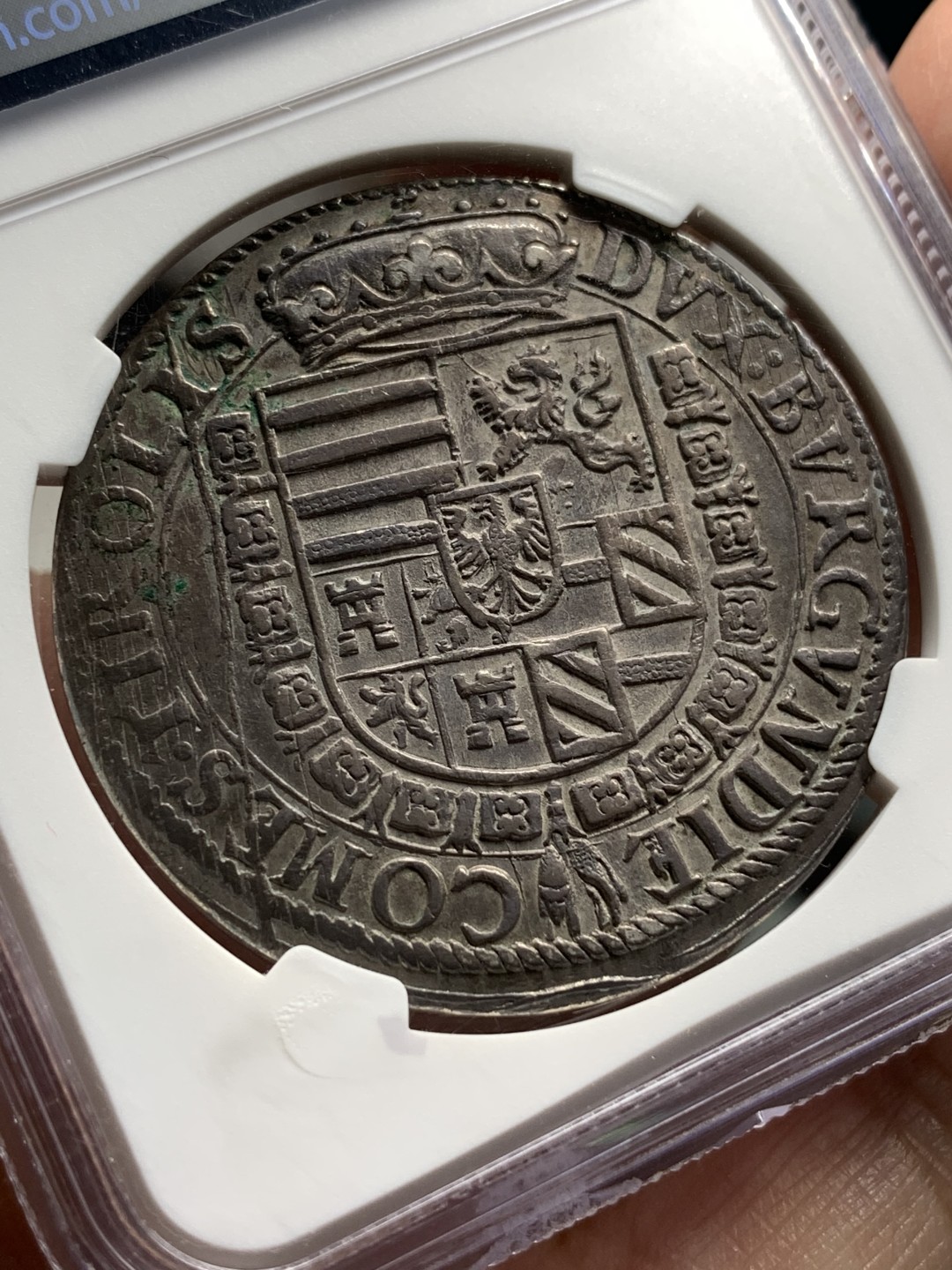 《竞宝斋》第115场-周日，周一 ，2场连拍（全场包邮） NGC AU 1564-95年奥地利费迪南德老泰勒银币 原味包浆 细节好