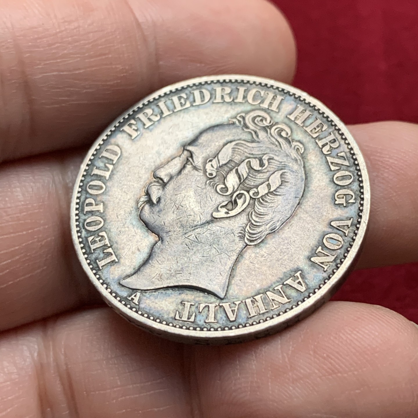 《竞宝斋》第115场-周日，周一 ，2场连拍（全场包邮） 德国 安哈特比绍 大老黑 原味 泰勒银币