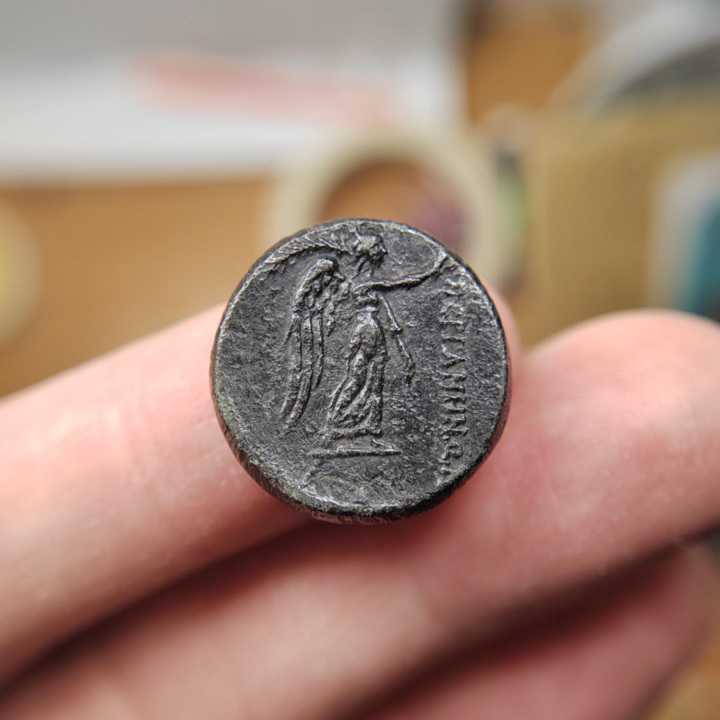 王之爱好～打制币 古希腊雅典娜女神铜币