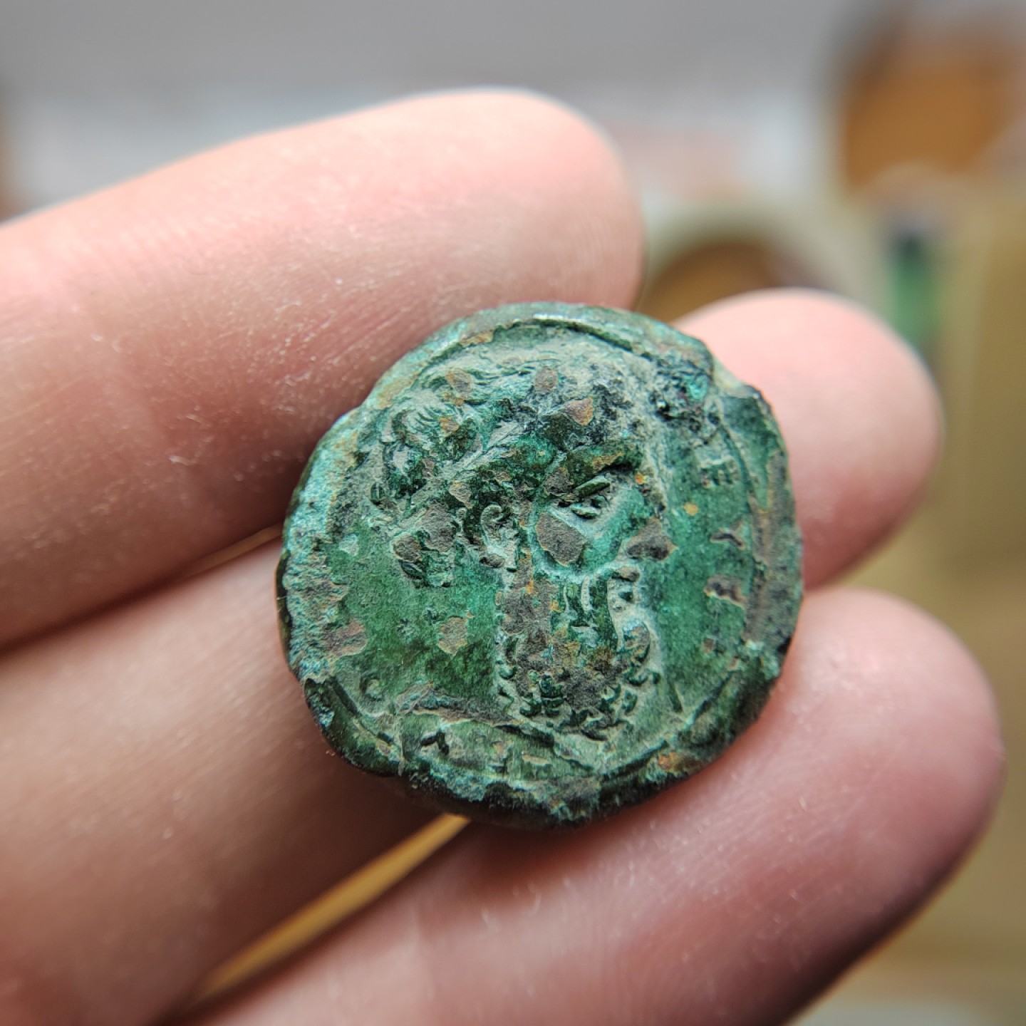 王之爱好～打制币 古希腊西西里宙斯大铜币
