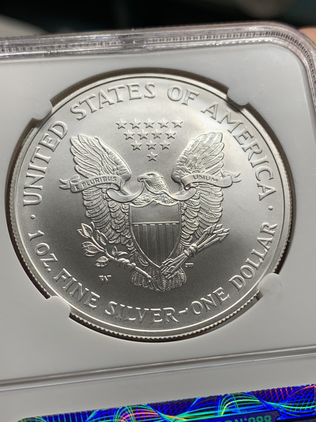 《竞宝斋》第115场-周日，周一 ，2场连拍（全场包邮） NGC MS69 美国 2007年 行走女神 1美元 1盎司 31.1克 大银币 特殊标签，非常漂亮