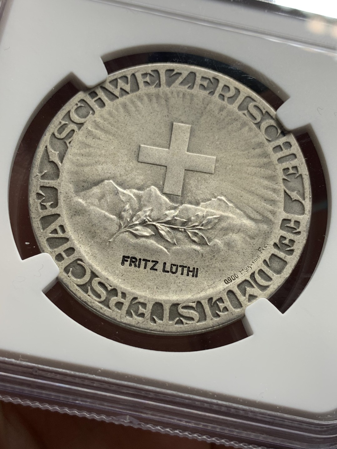 《竞宝斋》第115场-周日，周一 ，2场连拍（全场包邮） NGC MS66  1920-30年代瑞士射击节女神银章 完美品相