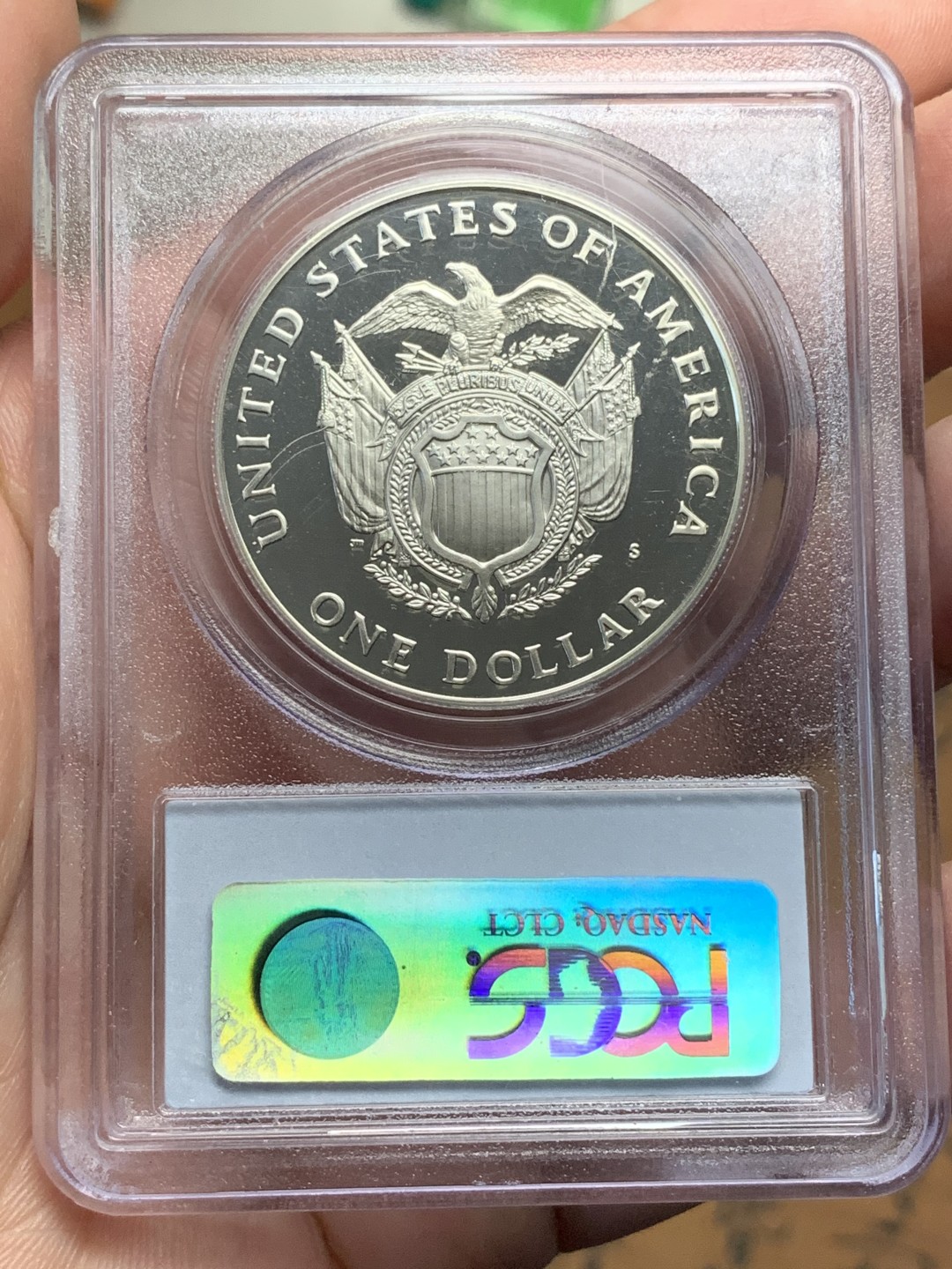 《竞宝斋》第115场-周日，周一 ，2场连拍（全场包邮） PCGS PR69DCAM 美国 1994年 国会大厦 200周年纪念 精制大银币 26.73克 900银