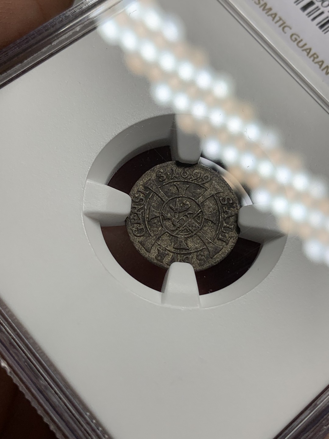 《竞宝斋》第115场-周日，周一 ，2场连拍（全场包邮） NGC-XF 奥地利1699年 1K 小银币 非常稀少的品种