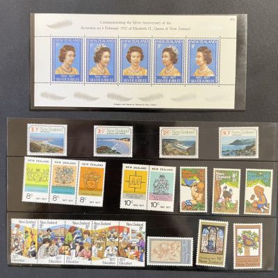 【第28期】莲池国际邮品拍卖 - 【新西兰】1977 年票折 含女王登基25周年全张