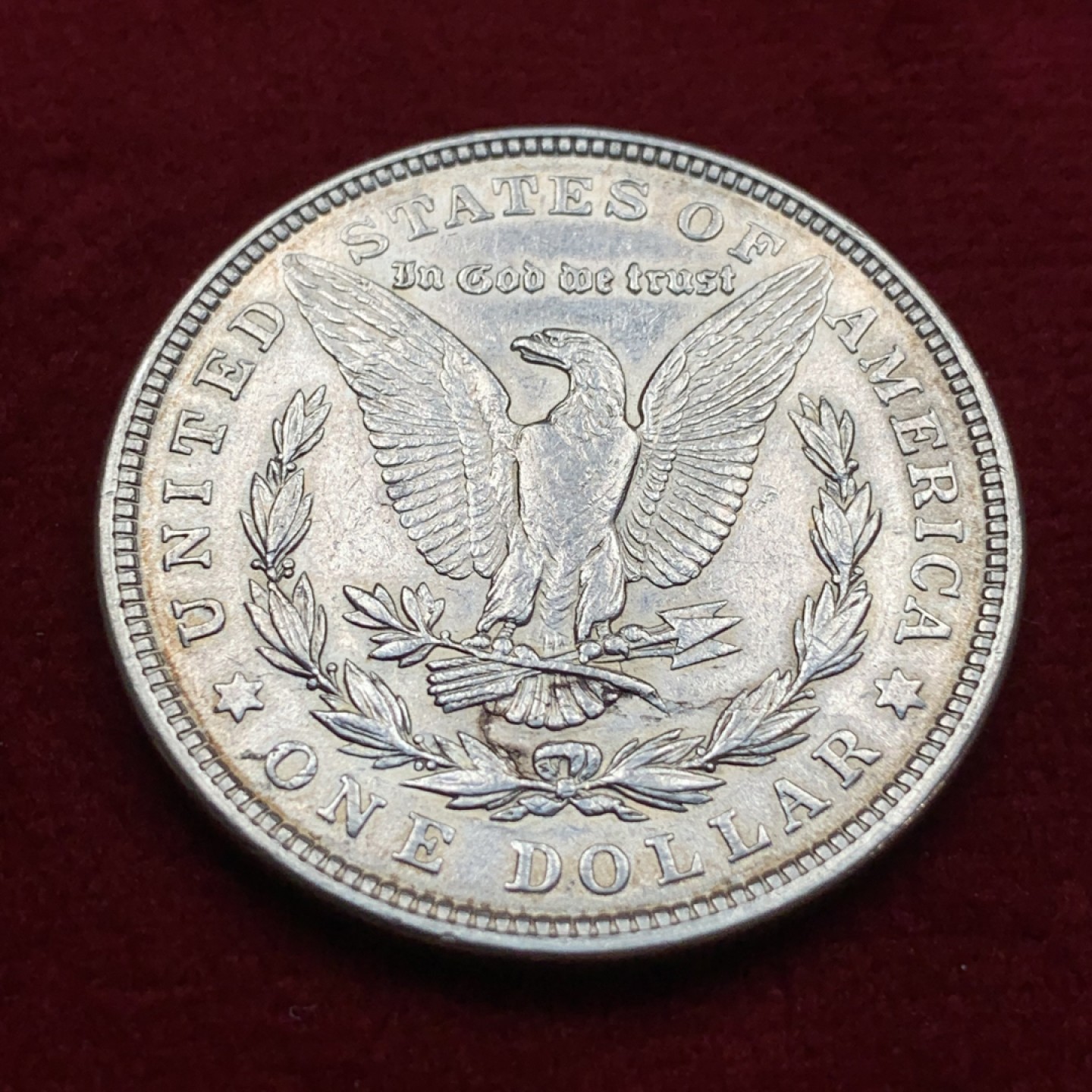 《竞宝斋》第115场-周日，周一 ，2场连拍（全场包邮） 美国 摩根银元 1921年 流通好品