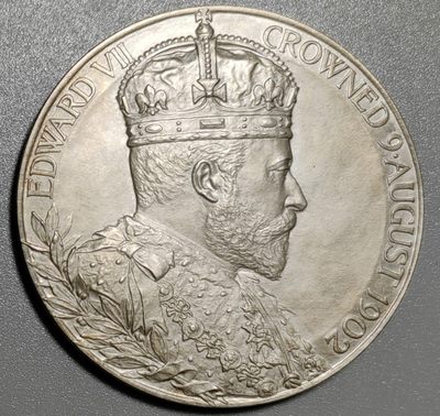 古钱机制币专场 - 1902年英国爱德华七世登基纪念大银章