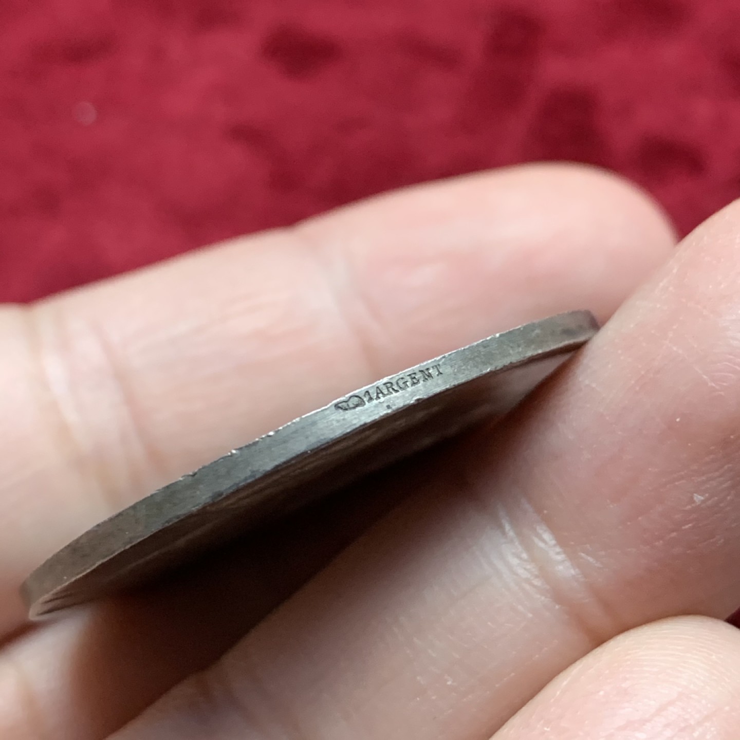 《竞宝斋》第116场-周日，周一 ，2场连拍（全场包邮） 罗蒂作品 法国 1898年 巴黎证券交易所 银章 欧洲原味深灰包浆 21.9克 37mm直径 丰饶角边铭 银标