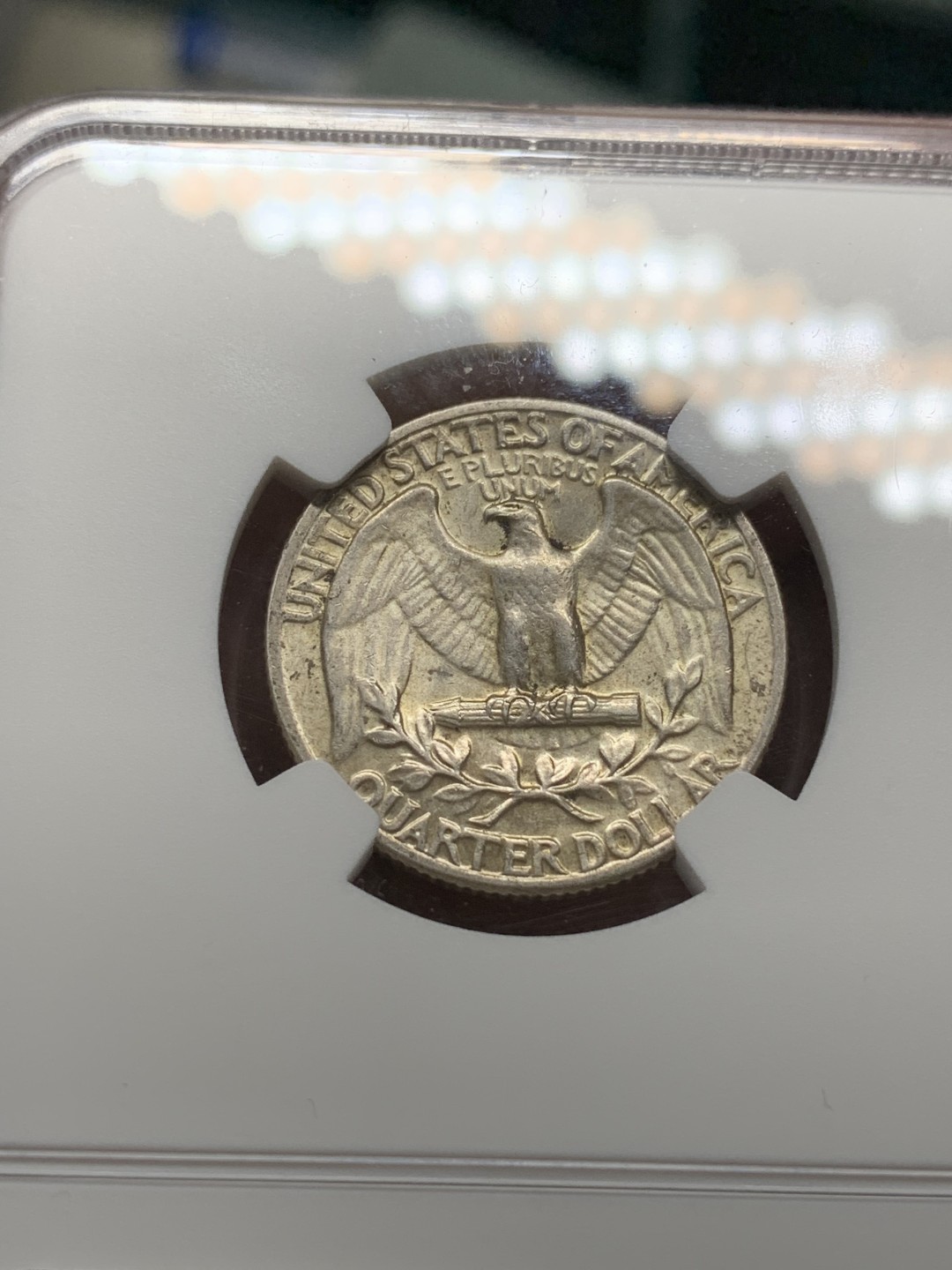 《竞宝斋》第116场-周日，周一 ，2场连拍（全场包邮） NGC MS62 美国 1964年 25美分 银币 早期品种 高银