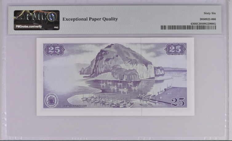 收藏联盟Quantum Auction 第209期拍卖 冰岛1961年25克朗 PMG66