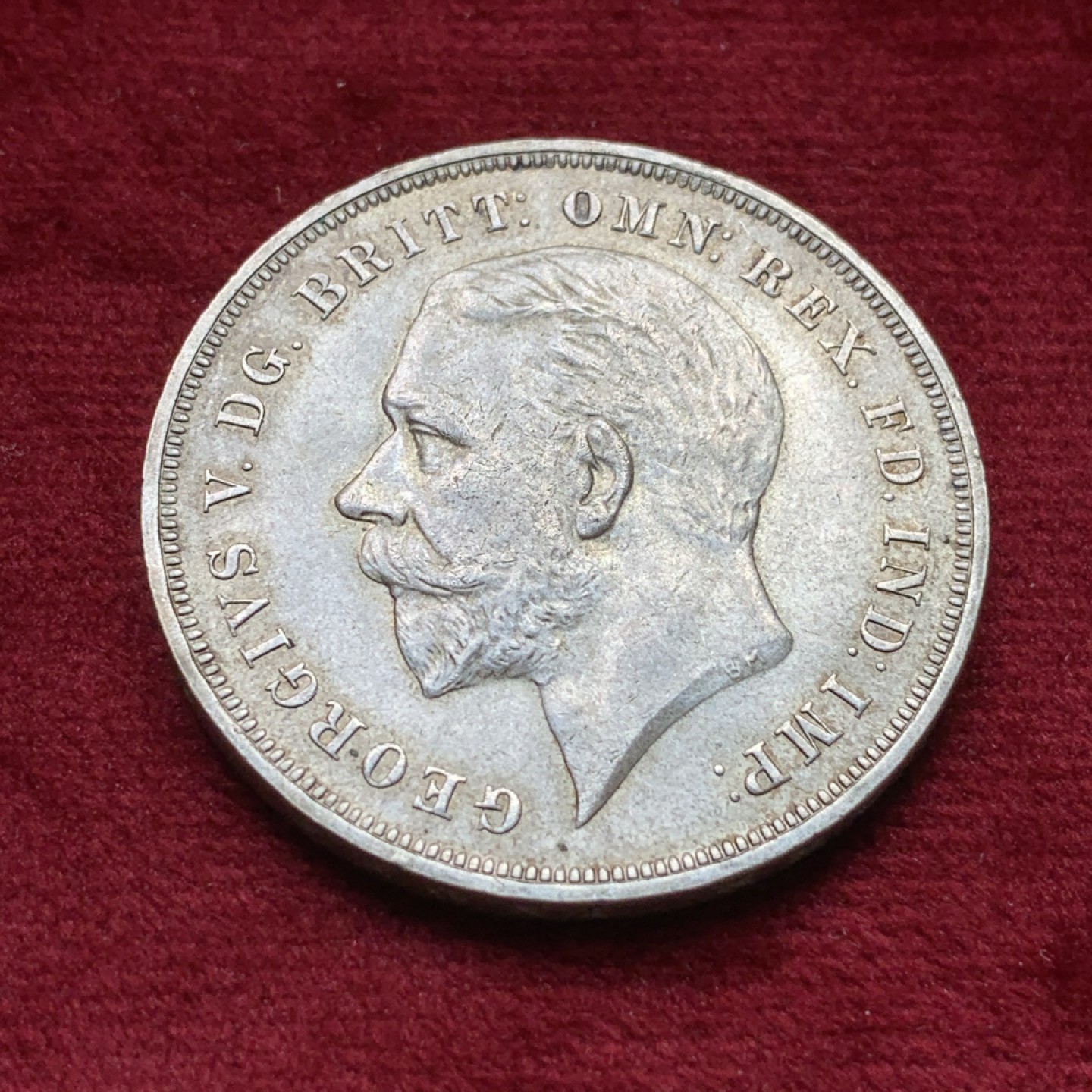 《竞宝斋》第116场-周日，周一 ，2场连拍（全场包邮） 英国 1935年 乔五 木马 克朗 大银币 原味包浆