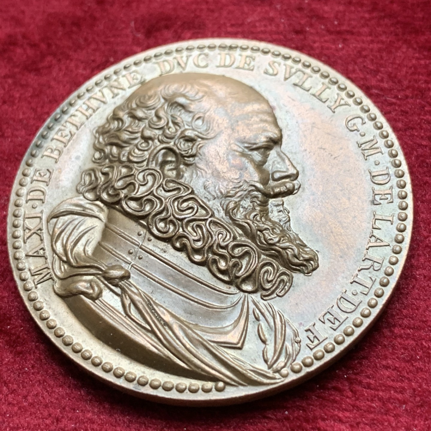 《竞宝斋》第116场-周日，周一 ，2场连拍（全场包邮） 法国 1607年 亨利四世 高浮雕奖章，重量40.57g，直径43.82mm 19世纪后铸 雕刻师杜普雷·纪尧姆