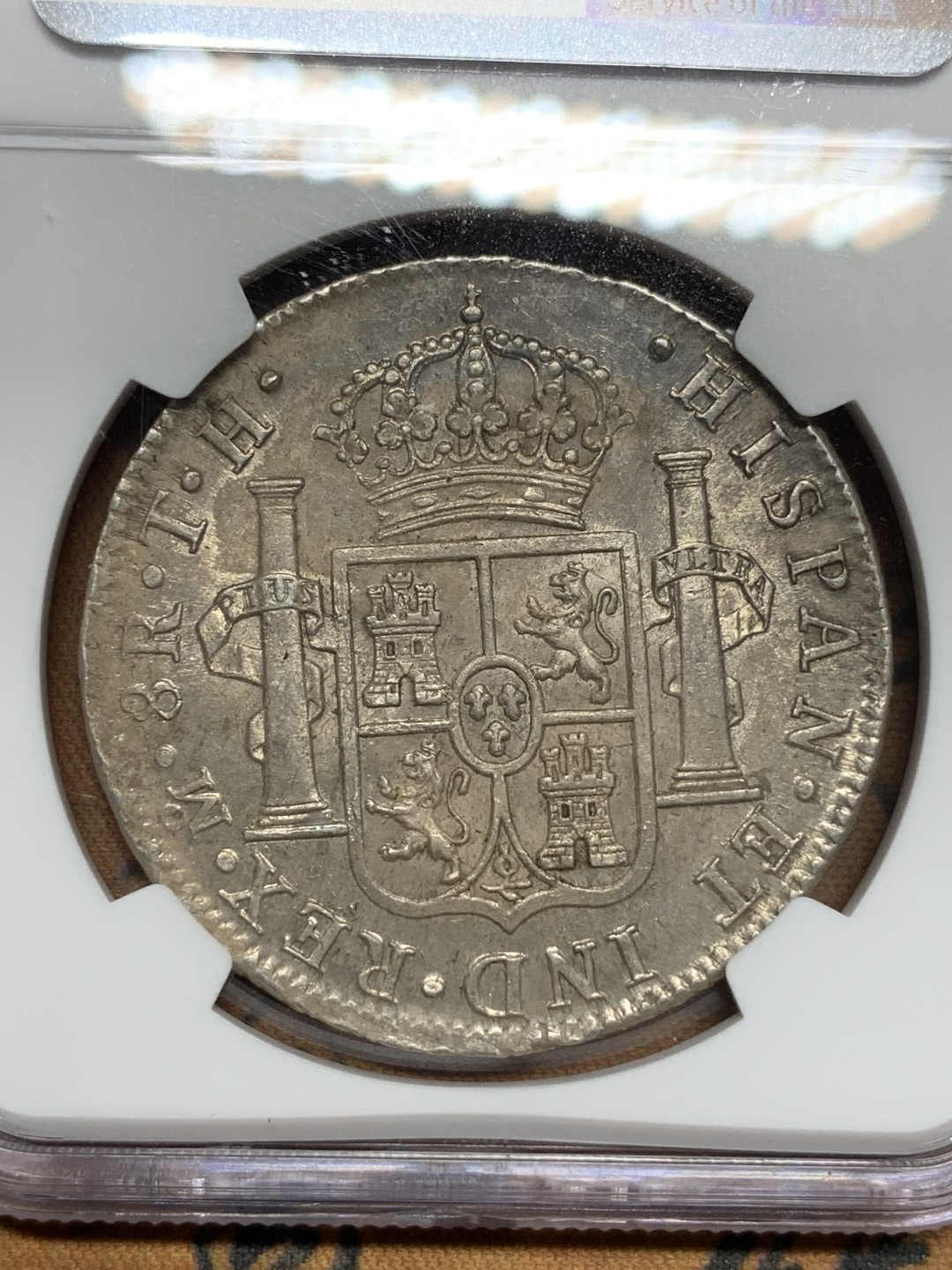 《竞宝斋》第116场-周日，周一 ，2场连拍（全场包邮） NGC-UNC 墨西哥 1806年 8R 卡四 大银币 人面很干净观感状态很好 打制清晰 背面特别好