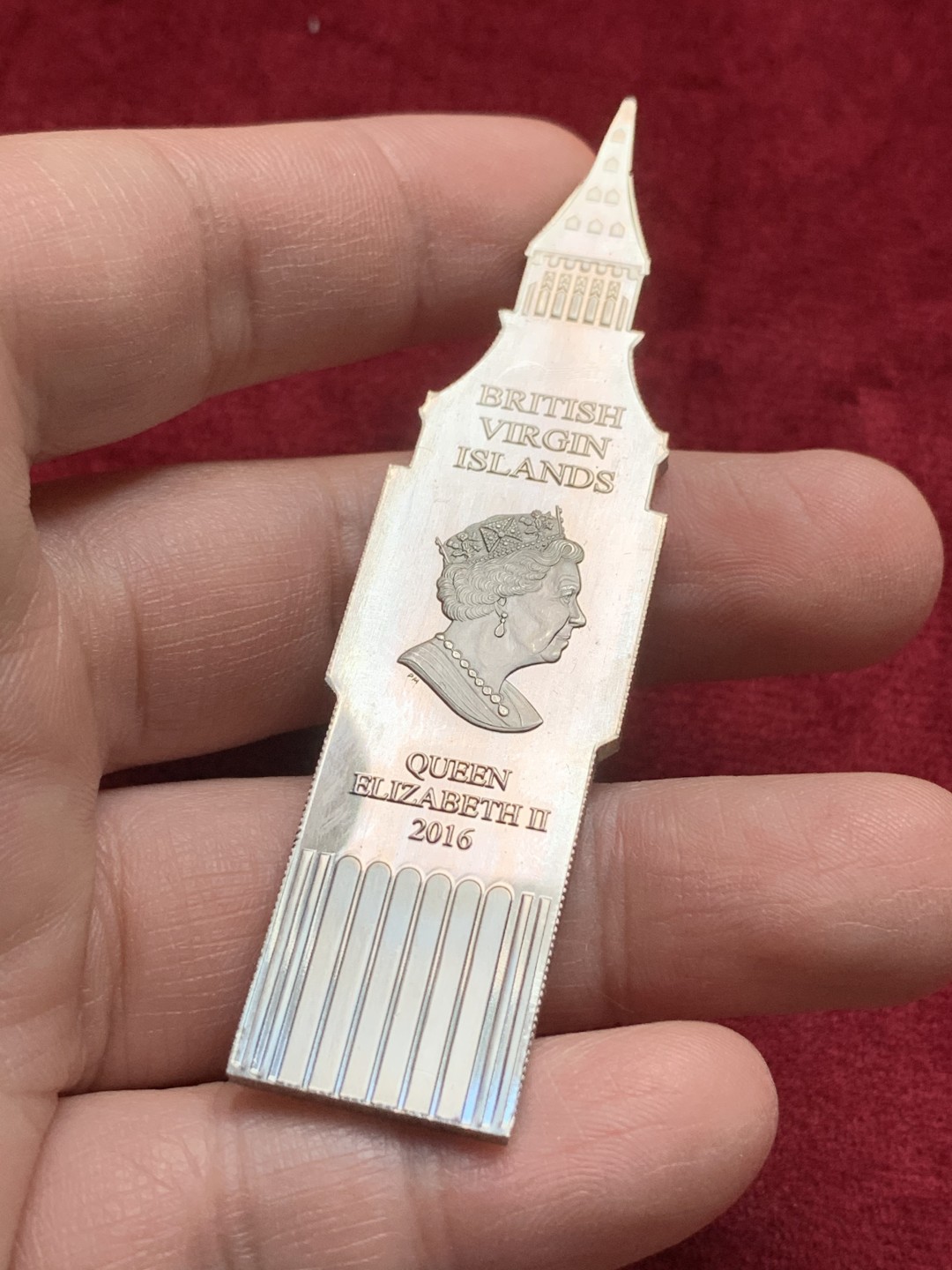 《竞宝斋》第116场-周日，周一 ，2场连拍（全场包邮） 维京 2016年 异形币，伊丽莎白二世 1S 大笨钟 镍币，包装皮套完好