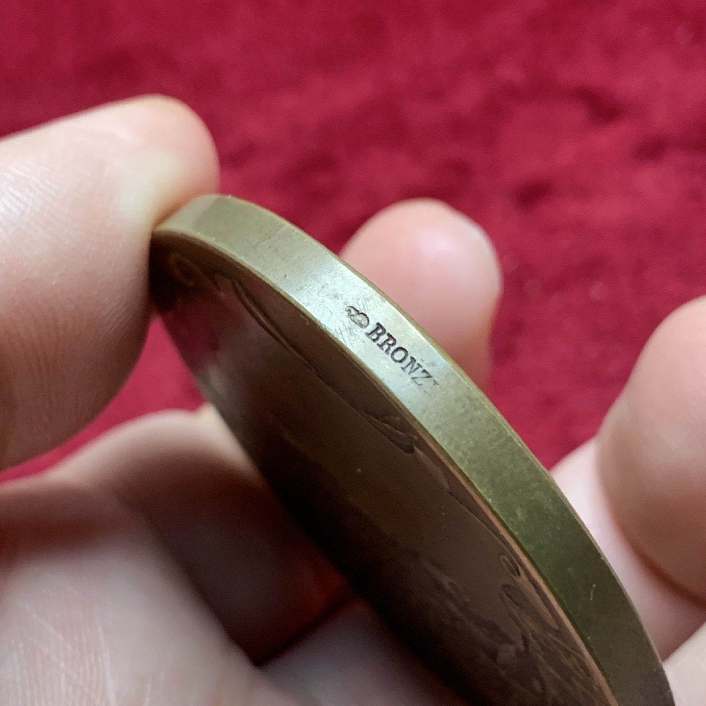 《竞宝斋》第116场-周日，周一 ，2场连拍（全场包邮） 法国19世纪铜章，塞纳和瓦兹，女神花环，边铭丰饶角BR，重量71.8g，直径50.51mm