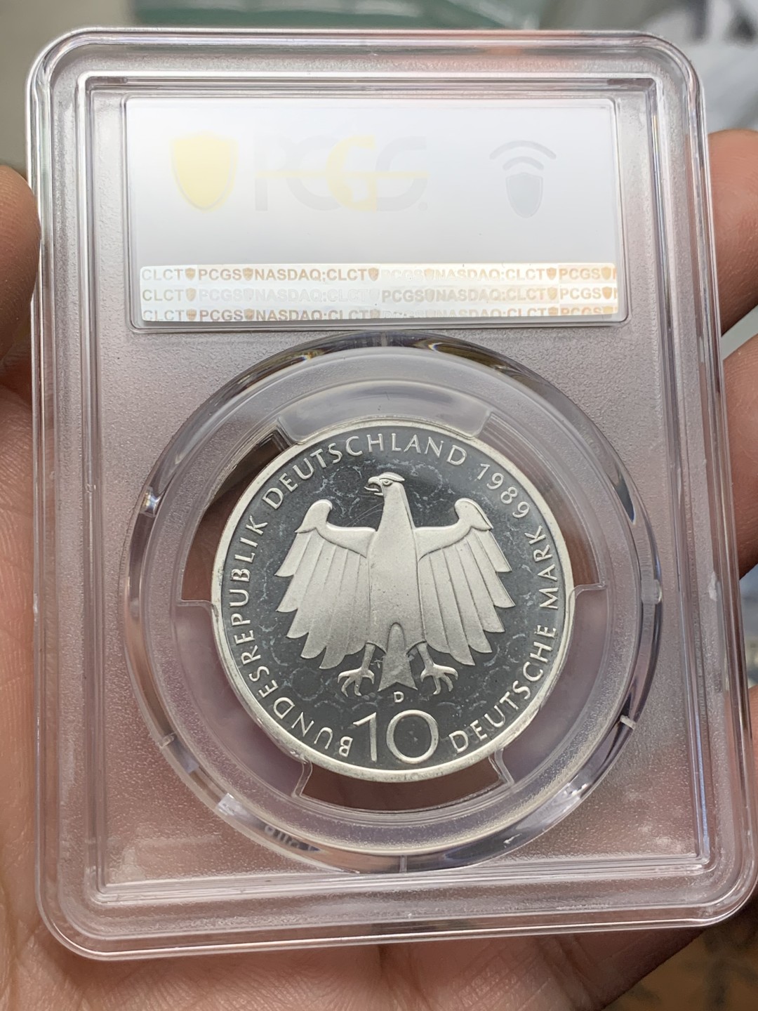 《竞宝斋》第116场-周日，周一 ，2场连拍（全场包邮） PCGS PR67DCAM 德国波恩纪念精制10马克银币