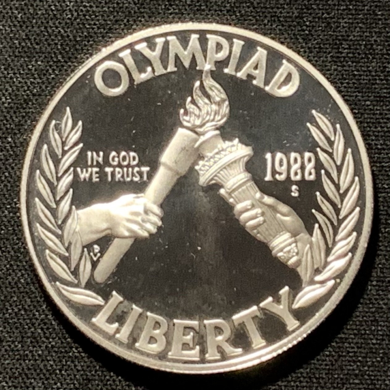 紫瑗钱币——第264期拍卖 美国 1988年 汉城奥运会 火炬 1美元 26.73克 0.9银 精制