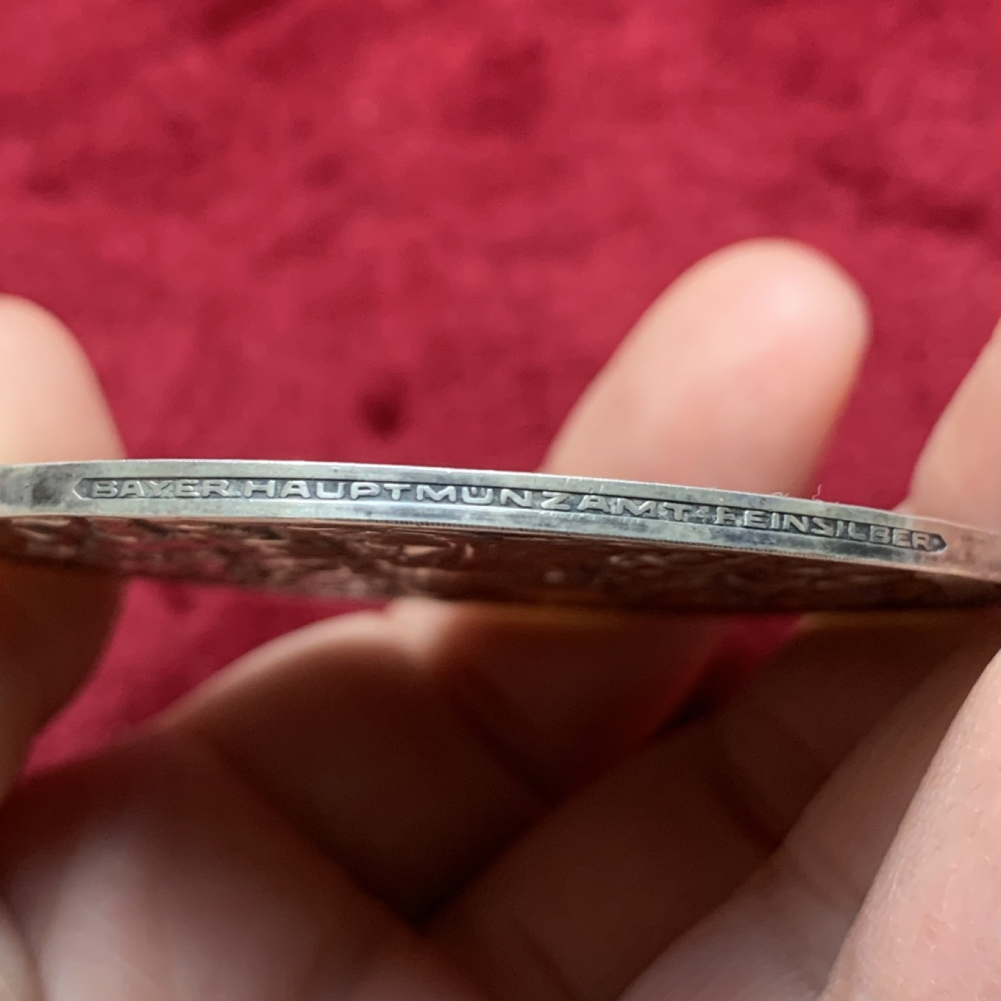 《竞宝斋》第116场-周日，周一 ，2场连拍（全场包邮） 裸章1930年，卡尔歌茨雕刻大银章，罕见好品莱茵河神 60mm大银章，原味包浆