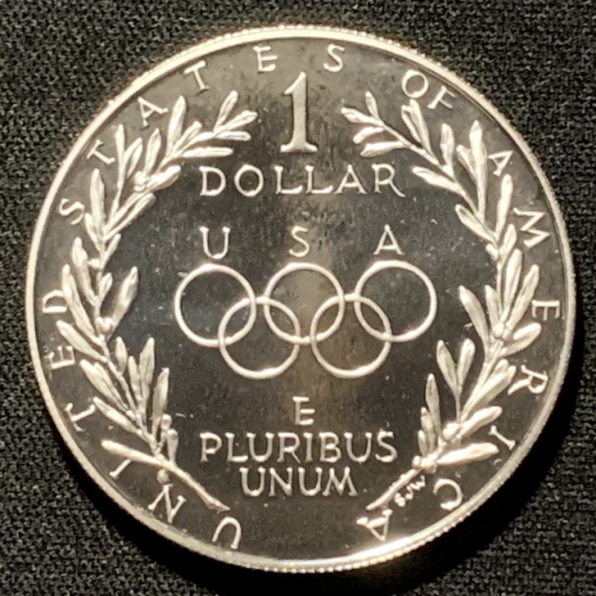 紫瑗钱币——第264期拍卖 美国 1988年 汉城奥运会 火炬 1美元 26.73克 0.9银 精制