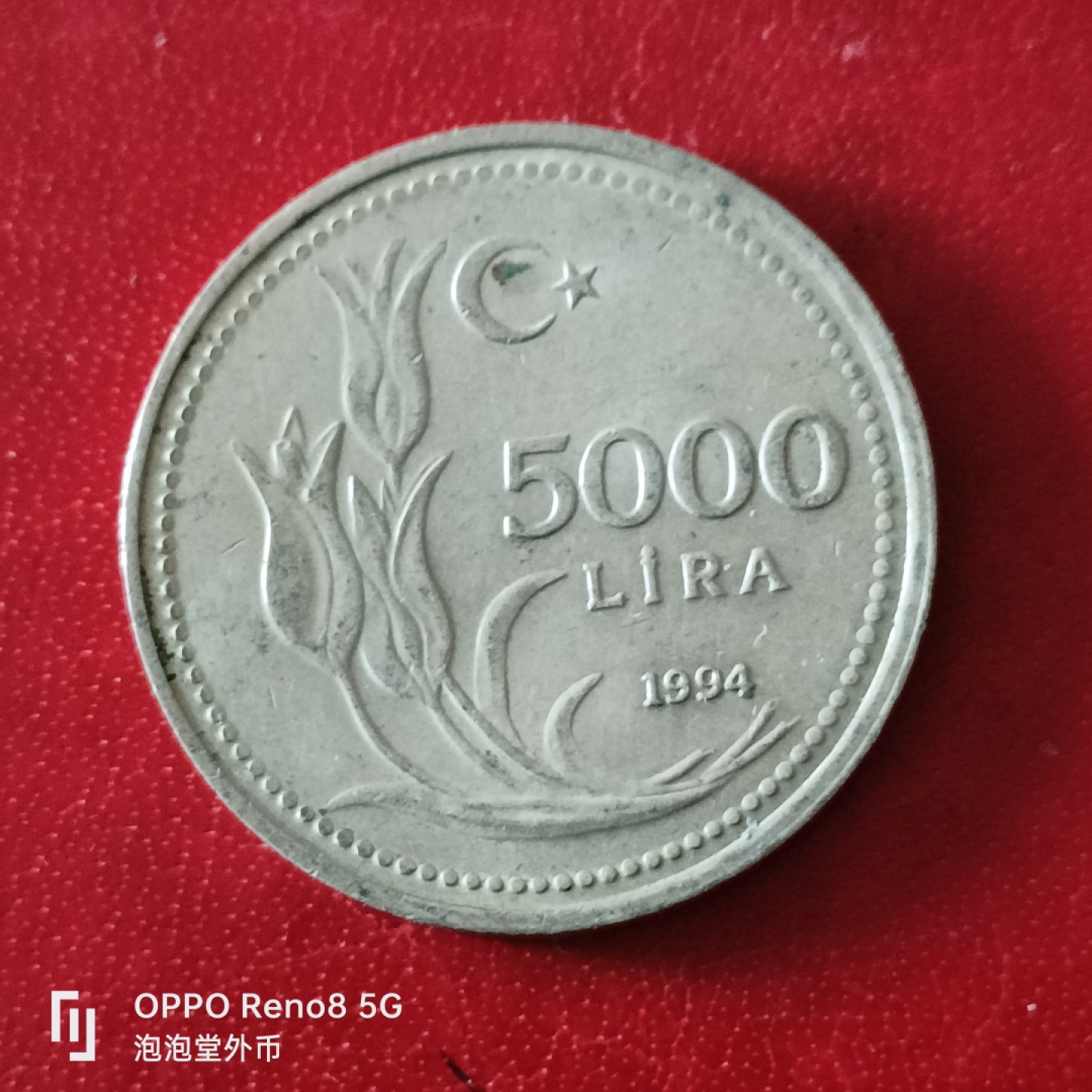 泡泡堂微拍第二十九幕精品硬币捡漏专场👿👿，零佣金，零押金，累计满二十元包邮 土耳其五千里亚尔