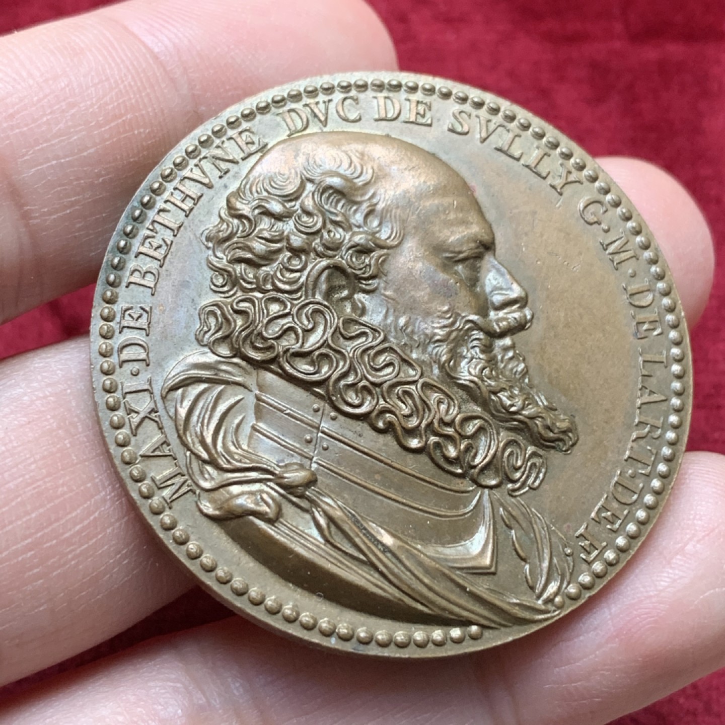 《竞宝斋》第116场-周日，周一 ，2场连拍（全场包邮） 法国 1607年 亨利四世 高浮雕奖章，重量40.57g，直径43.82mm 19世纪后铸 雕刻师杜普雷·纪尧姆