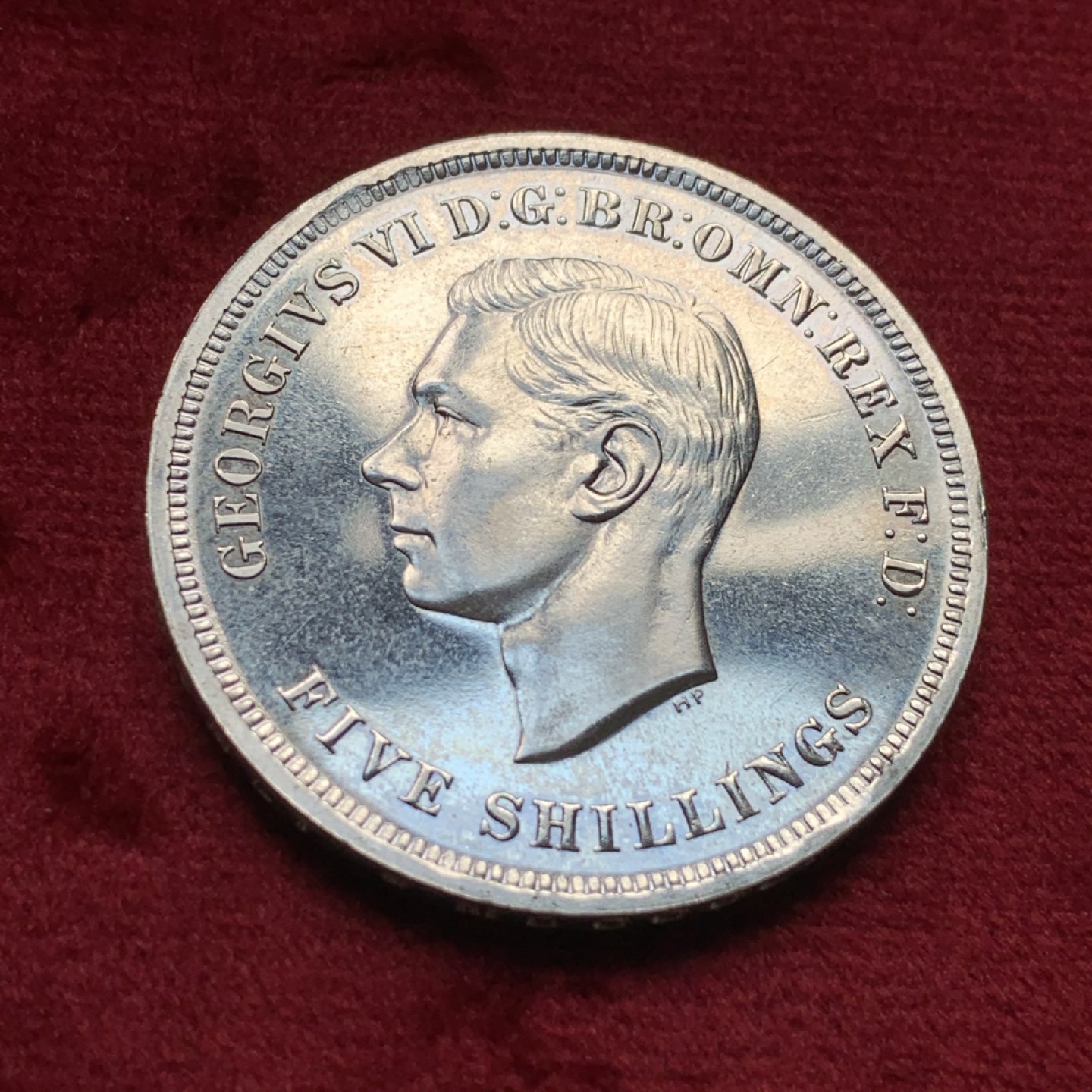 《竞宝斋》第116场-周日，周一 ，2场连拍（全场包邮） 英国 1951年 乔治六世 最后的马剑 克朗镍马剑 红盒带证书