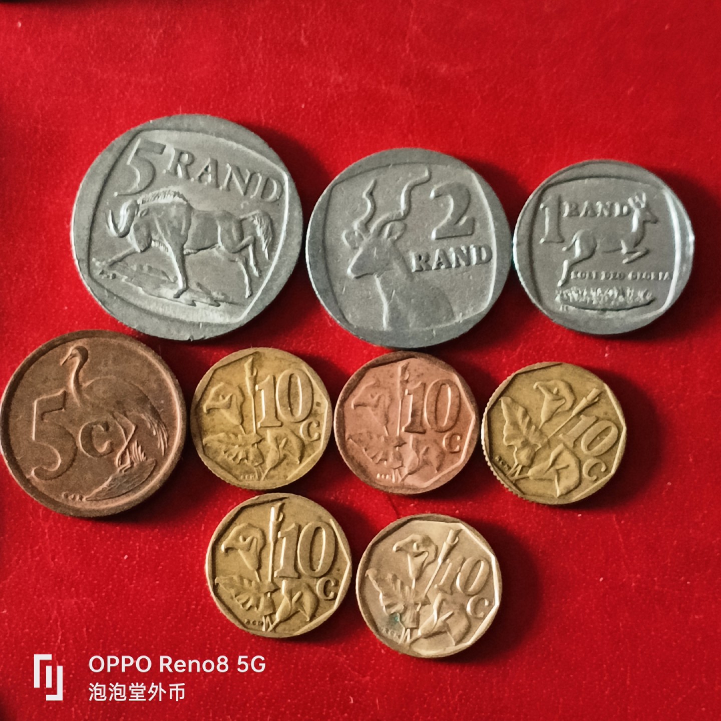 泡泡堂微拍第二十九幕精品硬币捡漏专场👿👿，零佣金，零押金，累计满二十元包邮 南非不同版九个。