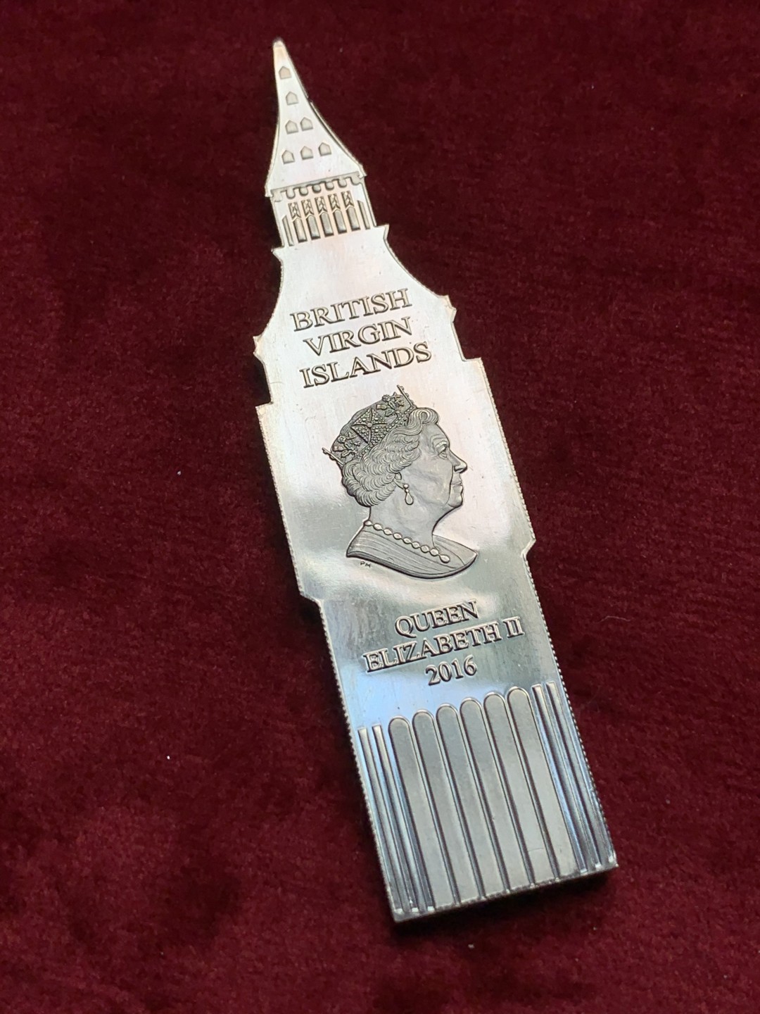 《竞宝斋》第116场-周日，周一 ，2场连拍（全场包邮） 维京 2016年 异形币，伊丽莎白二世 1S 大笨钟 镍币，包装皮套完好