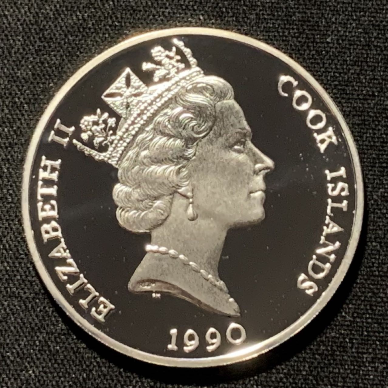 紫瑗钱币——第251期拍卖 库克群岛 1990年 世界濒危野生动物 考拉 50元 19.8克 0.925银 精制