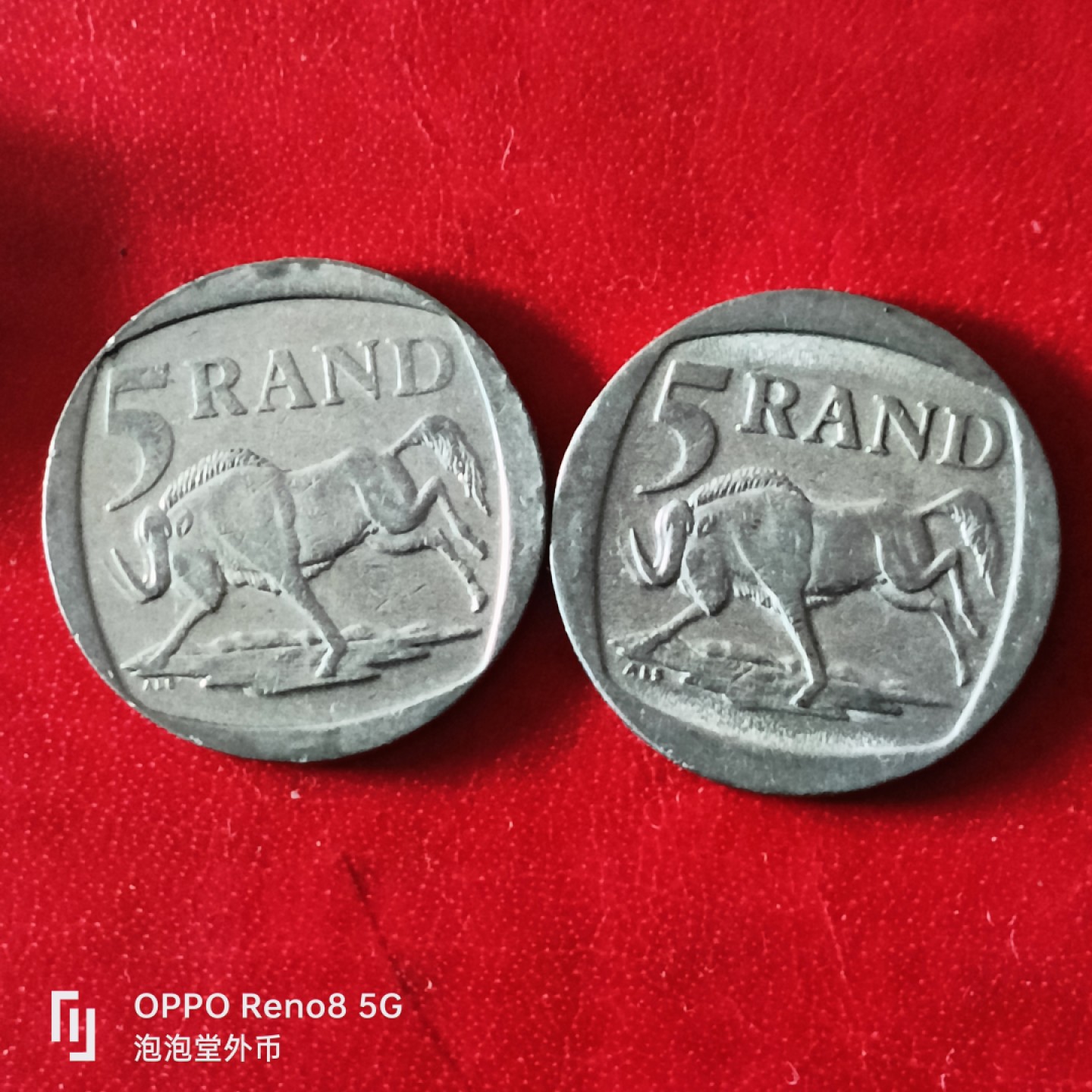 泡泡堂微拍第二十九幕精品硬币捡漏专场👿👿，零佣金，零押金，累计满二十元包邮 南非5兰特两种版。
