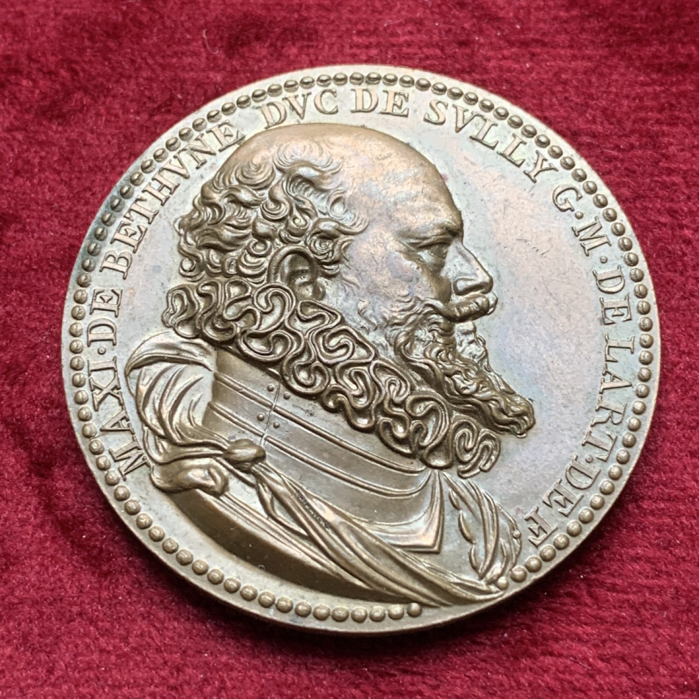 《竞宝斋》第116场-周日，周一 ，2场连拍（全场包邮） 法国 1607年 亨利四世 高浮雕奖章，重量40.57g，直径43.82mm 19世纪后铸 雕刻师杜普雷·纪尧姆