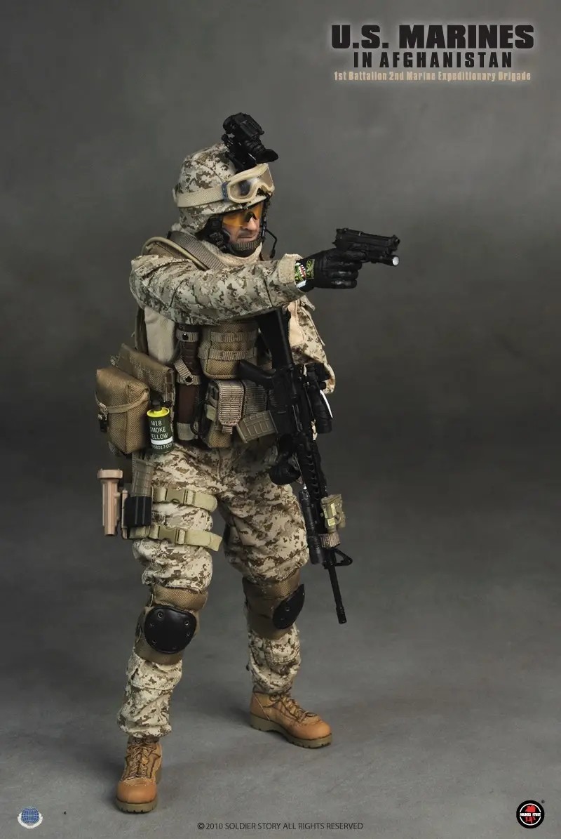 零元拍：绝版SoldierStory SS048 美国 USMC 1.0 海军陆战队第2远征旅在阿富汗 全新未拆。