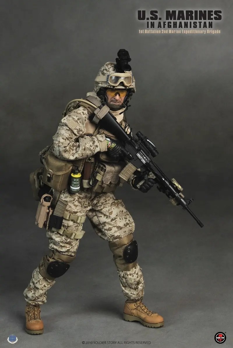 零元拍：绝版SoldierStory SS048 美国 USMC 1.0 海军陆战队第2远征旅在阿富汗 全新未拆。