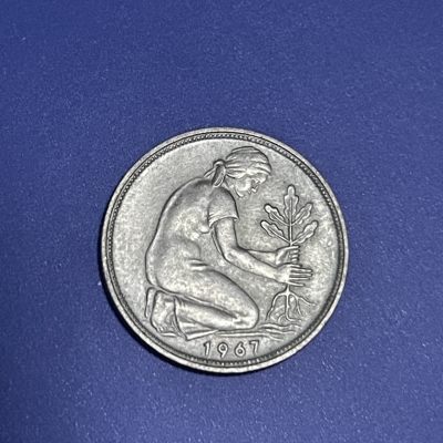 外国硬币0元起拍（31） - 1967德国50芬尼
