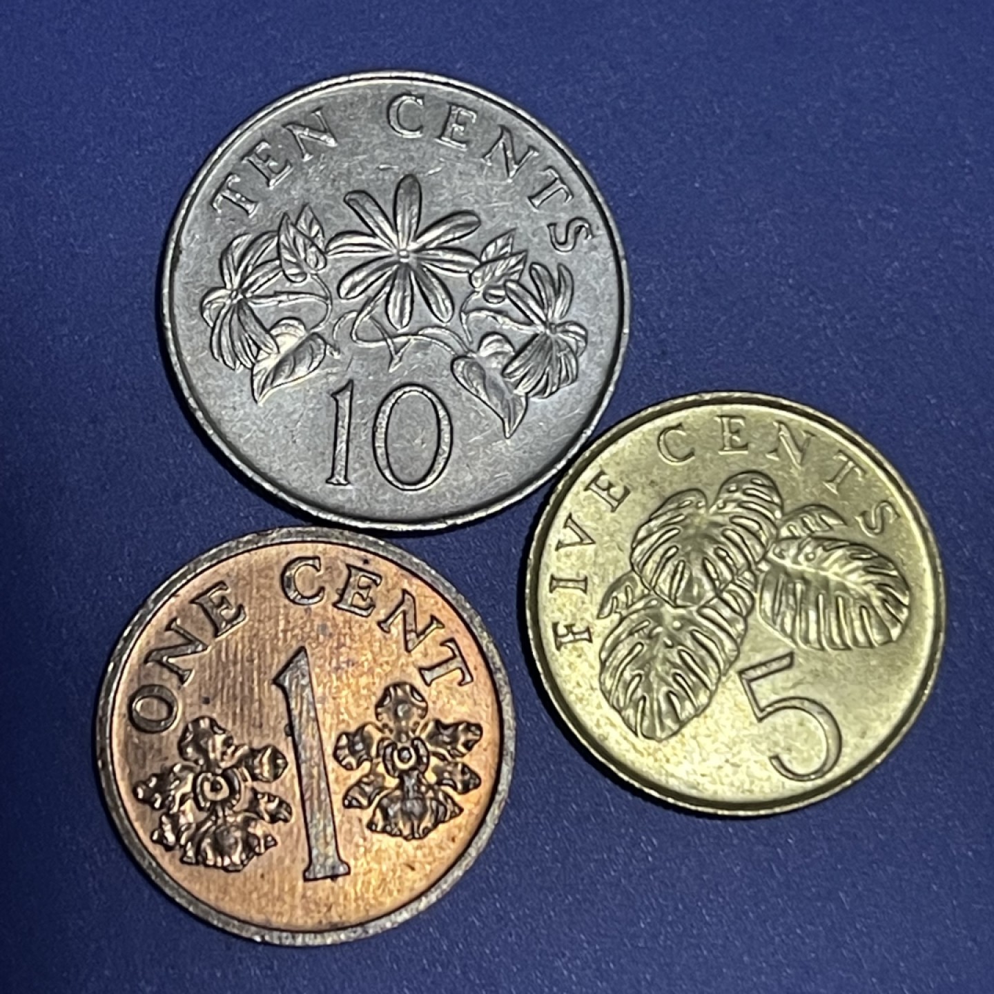 外国硬币0元起拍（31） 新加坡1，2，5分